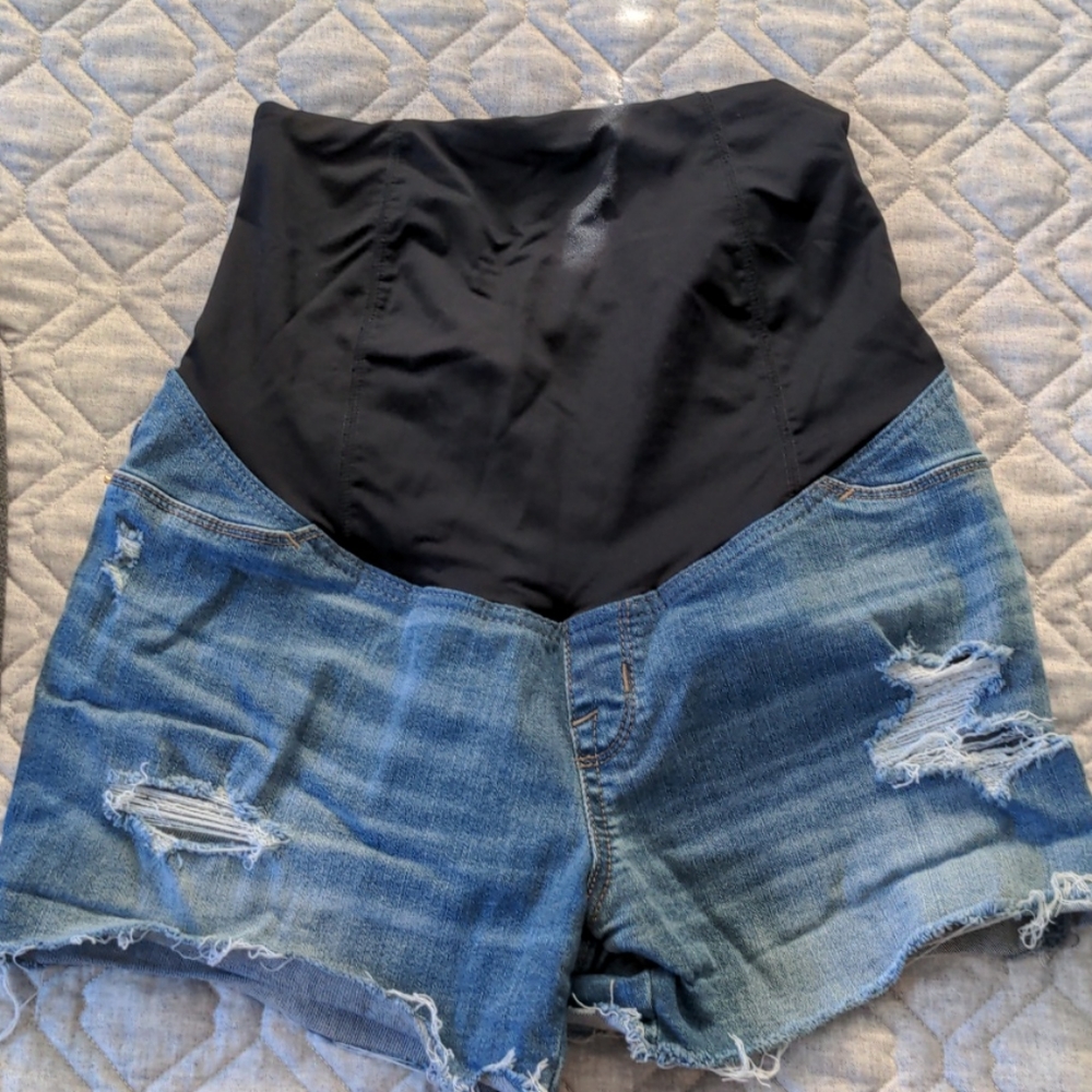Isabel Maternity Denim Shorts